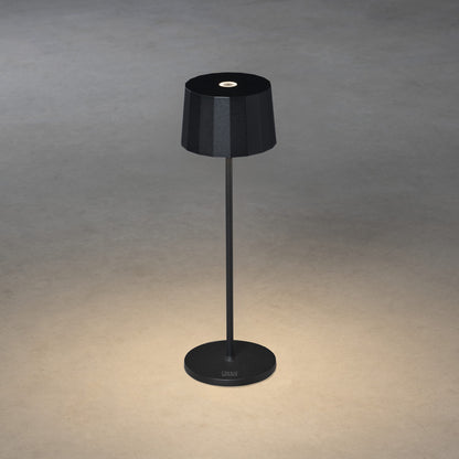 Konstsmide Positano LED USB-Tischleuchte schwarz, Farbtemperatur, dimm