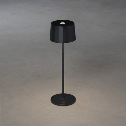 Konstsmide Positano LED USB-Tischleuchte schwarz, Farbtemperatur, dimm
