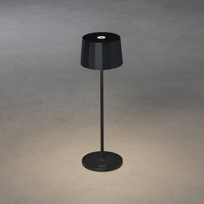 Konstsmide Positano LED USB-Tischleuchte schwarz, Farbtemperatur, dimm