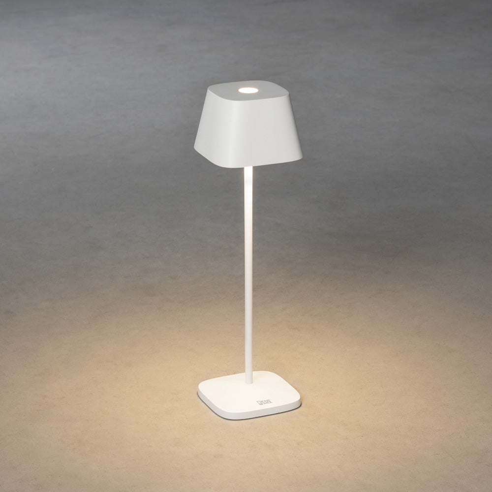 Konstsmide Capri LED USB-Tischleuchte weiss, Farbtemperatur, dimmbar