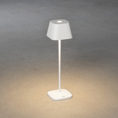 Konstsmide Capri LED USB-Tischleuchte weiss, Farbtemperatur, dimmbar