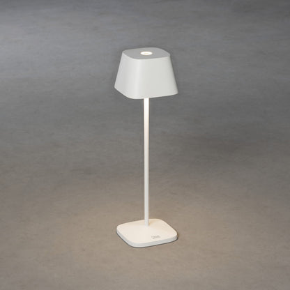 Konstsmide Capri LED USB-Tischleuchte weiss, Farbtemperatur, dimmbar