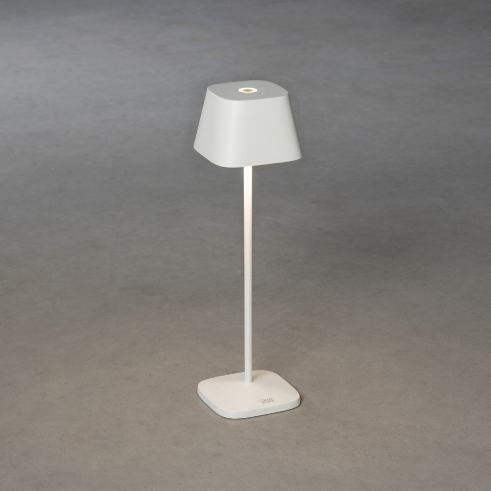 Konstsmide Capri LED USB-Tischleuchte weiss, Farbtemperatur, dimmbar