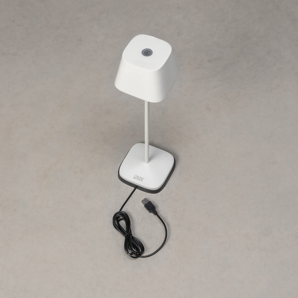 Konstsmide Capri LED USB-Tischleuchte weiss, Farbtemperatur, dimmbar