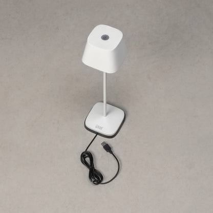 Konstsmide Capri LED USB-Tischleuchte weiss, Farbtemperatur, dimmbar