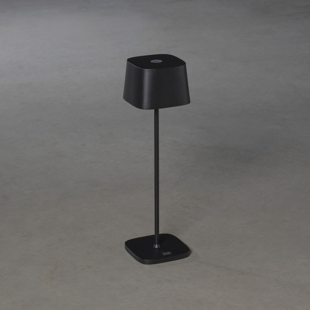 Konstsmide Capri LED USB-Tischleuchte schwarz, Farbtemperatur, dimmba