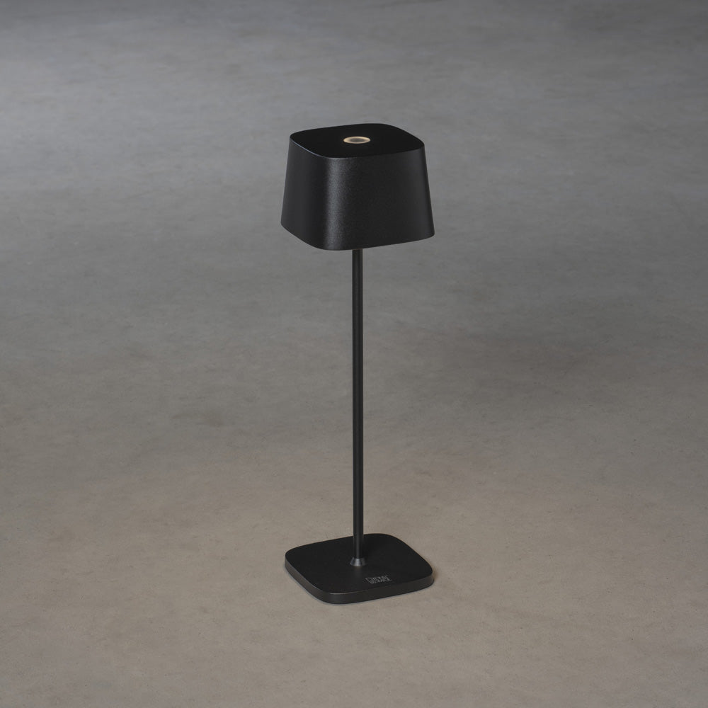 Konstsmide Capri LED USB-Tischleuchte schwarz, Farbtemperatur, dimmba