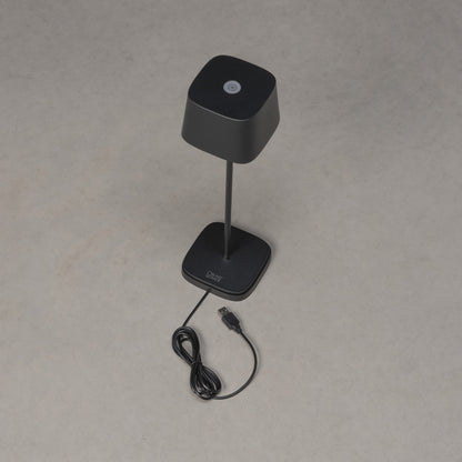 Konstsmide Capri LED USB-Tischleuchte schwarz, Farbtemperatur, dimmba