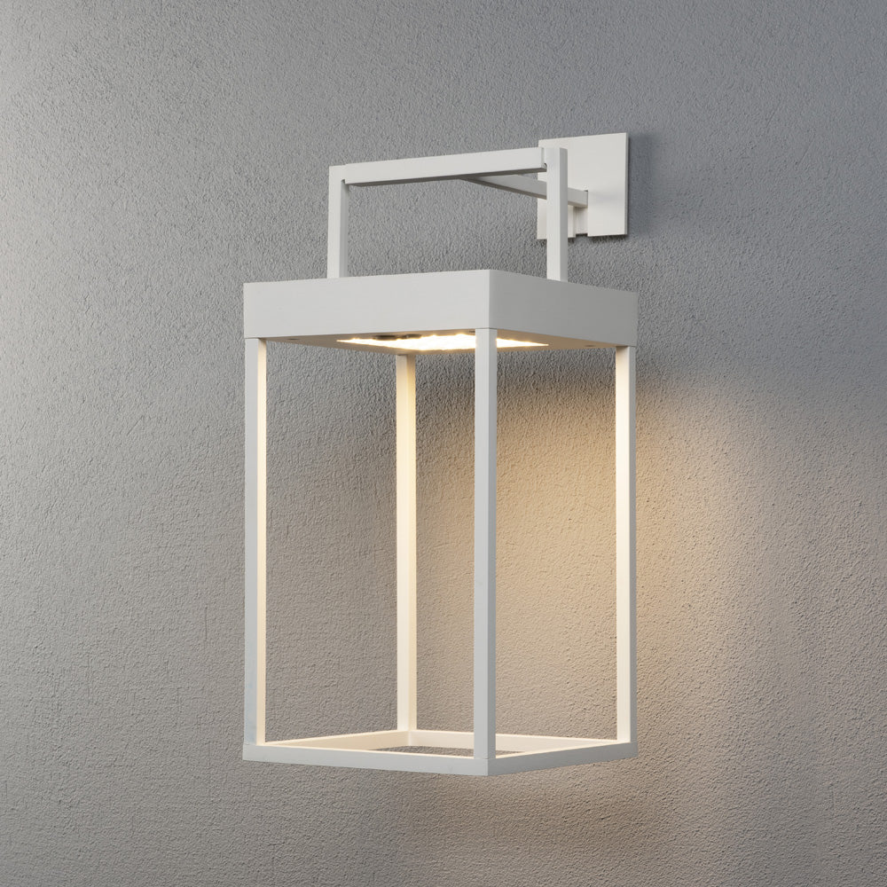 Konstsmide Portofino LED Solar/USB-Laterne weiss, dimmbar, Dämmerungss