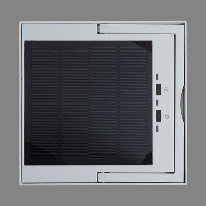 Konstsmide Portofino LED Solar/USB-Laterne weiss, dimmbar, Dämmerungss