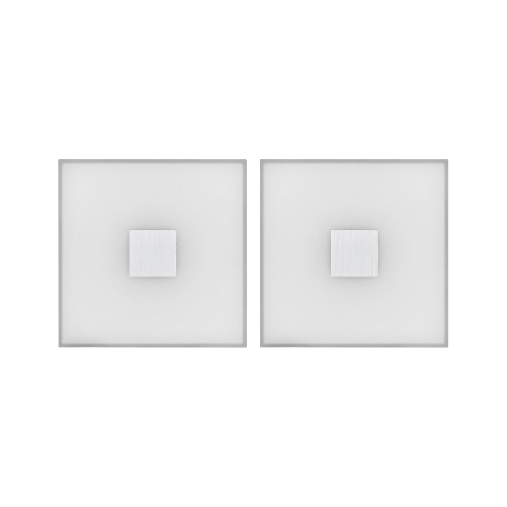 Paulmann LumiTiles LED Fliesen Square Basisset IP44 100x10mm 2x20lm 230/12V 2x0,8W  2700K Weiß Kunststoff,Aluminium