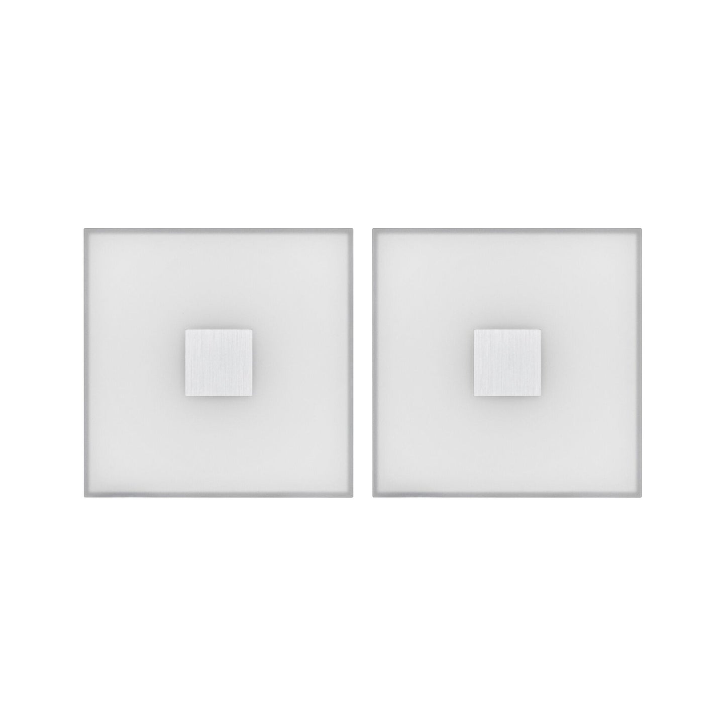 Paulmann LumiTiles LED Fliesen Square Basisset IP44 100x10mm 2x20lm 230/12V 2x0,8W  2700K Weiß Kunststoff,Aluminium