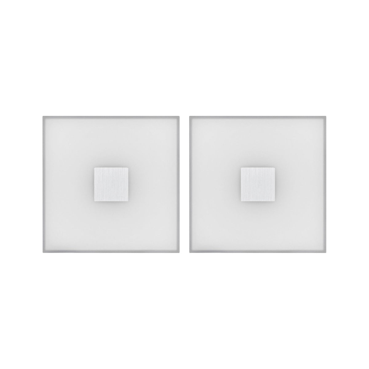 Paulmann LumiTiles LED Fliesen Square Basisset IP44 100x10mm 2x20lm 230/12V 2x0,8W  2700K Weiß Kunststoff,Aluminium
