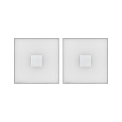 Paulmann LumiTiles LED Fliesen Square Basisset IP44 100x10mm 2x20lm 230/12V 2x0,8W  2700K Weiß Kunststoff,Aluminium