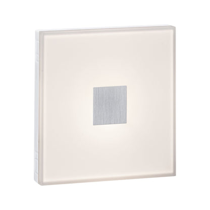 Paulmann LumiTiles LED Fliesen Square Basisset IP44 100x10mm 5x20lm 230/12V 5x0,8W  2700K Weiß Kunststoff,Aluminium