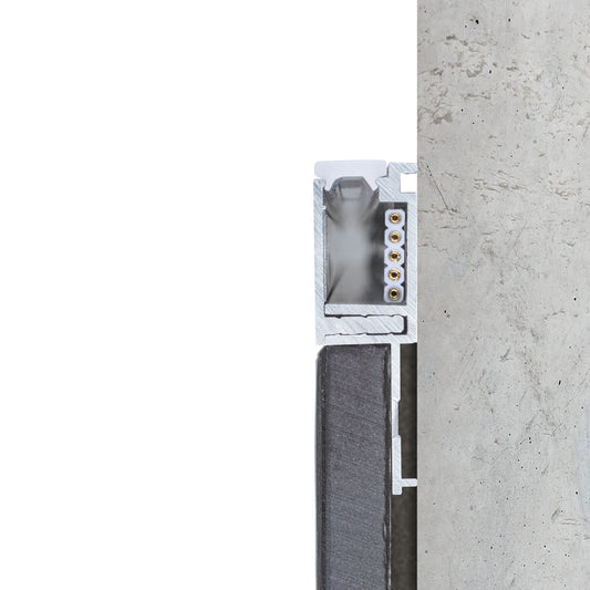 Paulmann LumiTiles Einbauprofil Border mit Diffusor 2m Alu eloxiert,Satin Aluminium