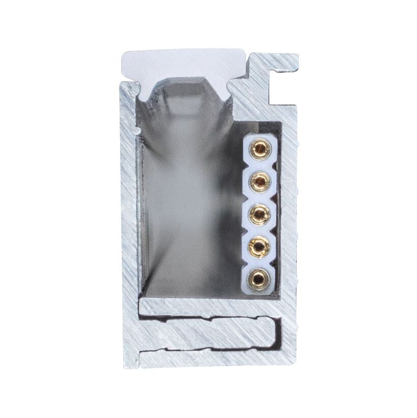 Paulmann LumiTiles Aufbauprofil Border mit Diffusor 2m Alu eloxiert,Satin Aluminium