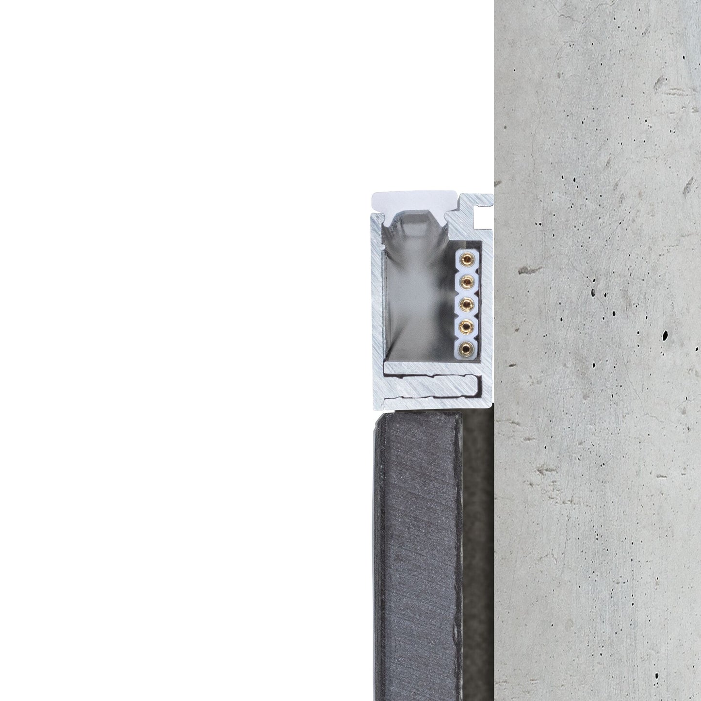 Paulmann LumiTiles Aufbauprofil Border mit Diffusor 2m Alu eloxiert,Satin Aluminium