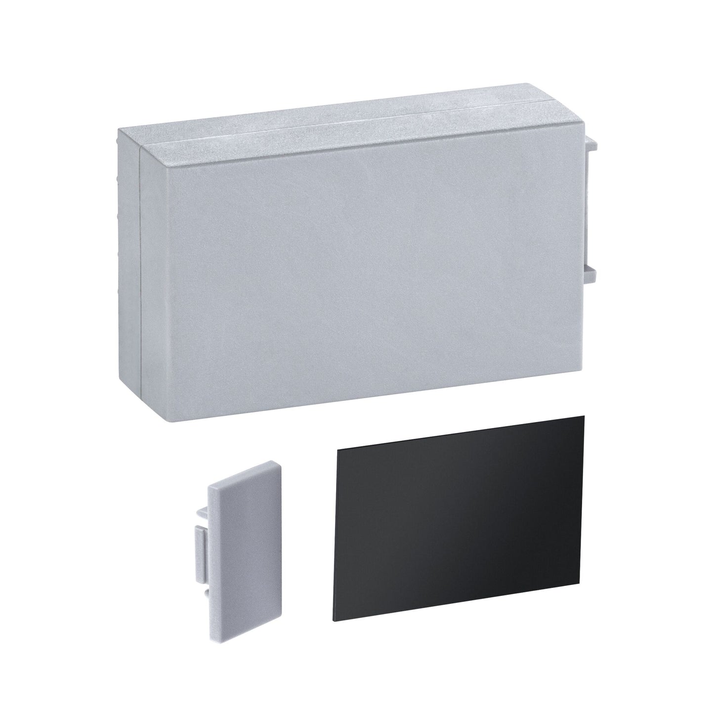 Paulmann LumiTiles Top Profil Cover Links/Rechts 45x24mm Telegrau Kunststoff
