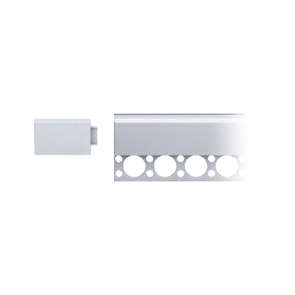 Paulmann LumiTiles Top Profil Cover Links/Rechts 45x24mm Telegrau Kunststoff