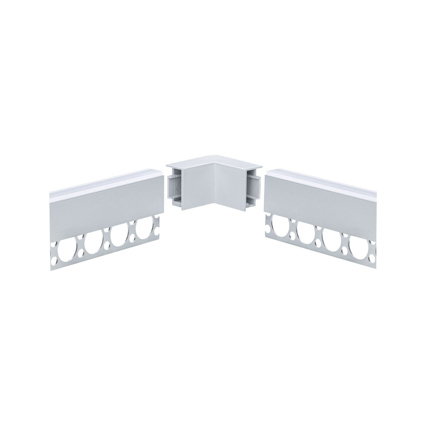 Paulmann LumiTiles Top Profil Cover Innenecke 40x40mm Telegrau Aluminium