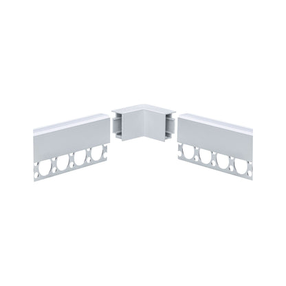 Paulmann LumiTiles Top Profil Cover Innenecke 40x40mm Telegrau Aluminium