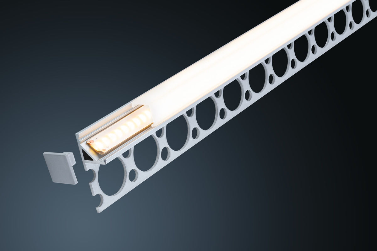 Paulmann LumiTiles Rahmenprofil Frame mit Diffusor 2m Alu eloxiert,Satin Aluminium