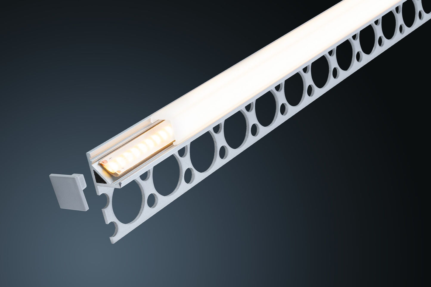 Paulmann LumiTiles Rahmenprofil Frame mit Diffusor 1m Alu eloxiert,Satin Aluminium