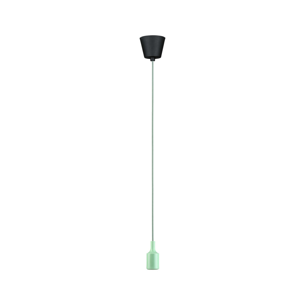 Paulmann Neordic Pendelleuchte Ketil  E27   max. 60W Hellgrün,Schwarz dimmbar Silikon,Kunststoff