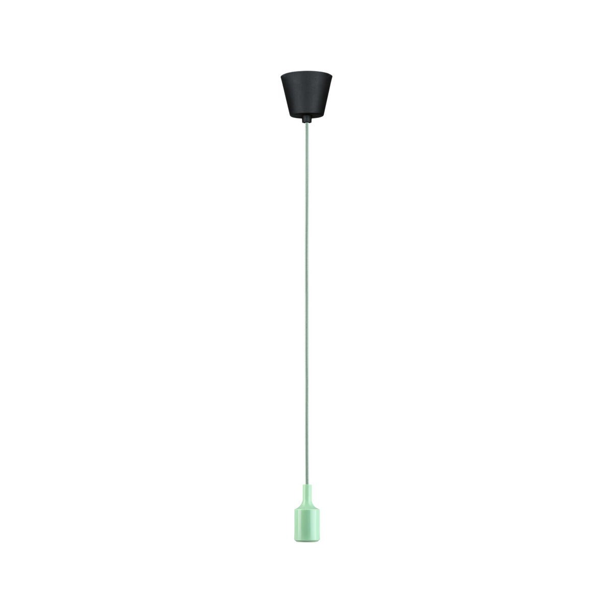 Paulmann Neordic Pendelleuchte Ketil  E27   max. 60W Hellgrün,Schwarz dimmbar Silikon,Kunststoff