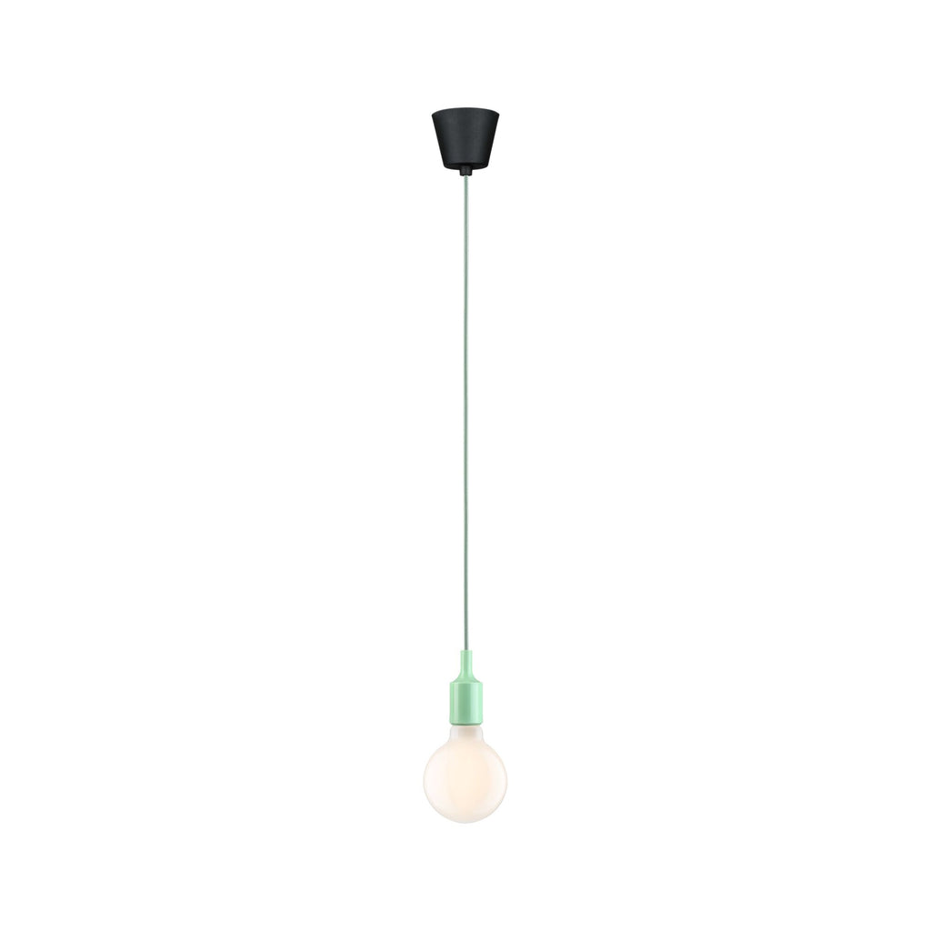 Paulmann Neordic Pendelleuchte Ketil  E27   max. 60W Hellgrün,Schwarz dimmbar Silikon,Kunststoff