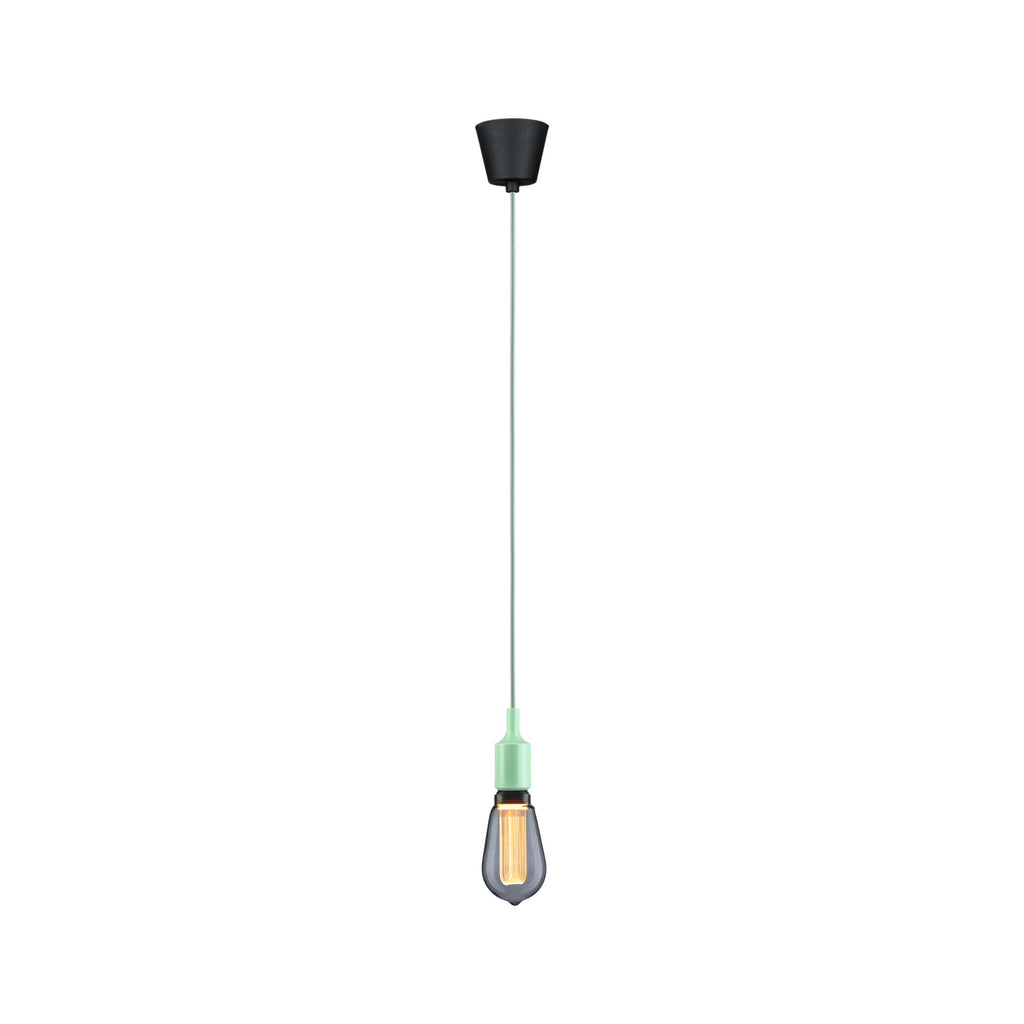 Paulmann Neordic Pendelleuchte Ketil  E27   max. 60W Hellgrün,Schwarz dimmbar Silikon,Kunststoff