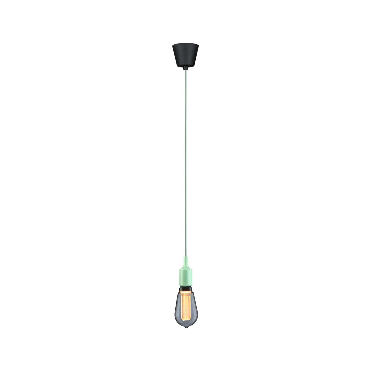 Paulmann Neordic Pendelleuchte Ketil  E27   max. 60W Hellgrün,Schwarz dimmbar Silikon,Kunststoff