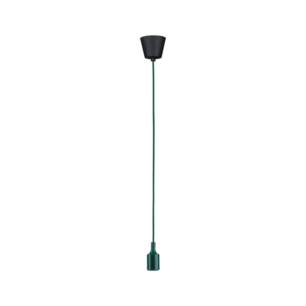 Paulmann Neordic Pendelleuchte Ketil  E27   max. 60W Grün,Schwarz dimmbar Silikon,Kunststoff