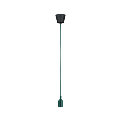 Paulmann Neordic Pendelleuchte Ketil  E27   max. 60W Grün,Schwarz dimmbar Silikon,Kunststoff