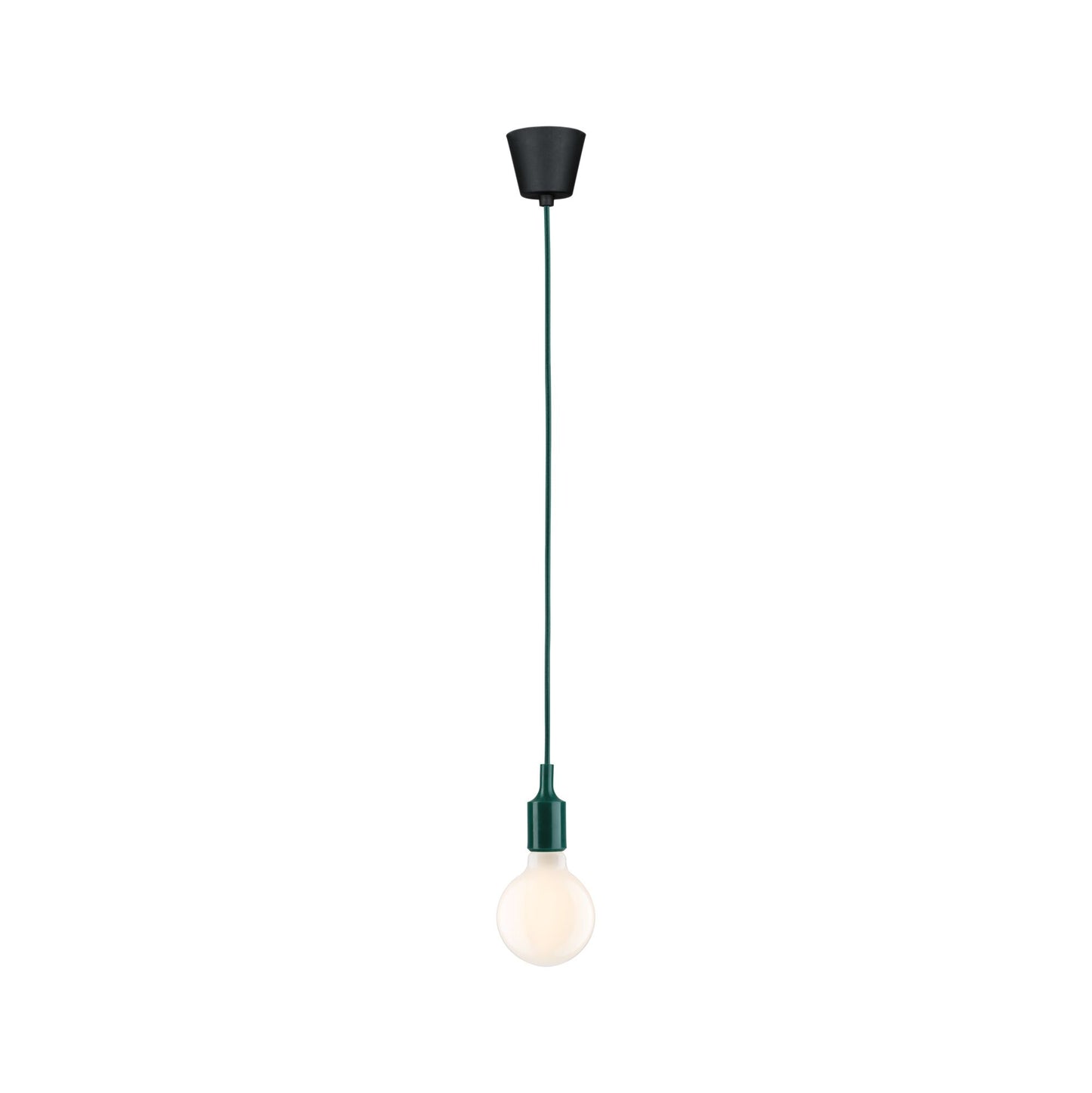 Paulmann Neordic Pendelleuchte Ketil  E27   max. 60W Grün,Schwarz dimmbar Silikon,Kunststoff