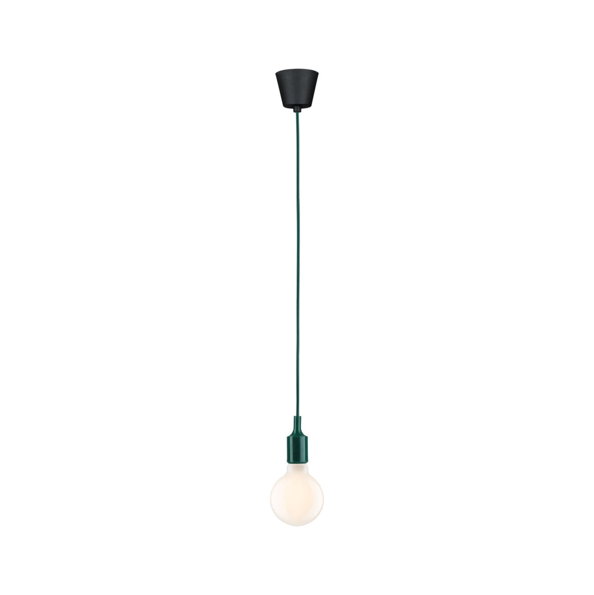 Paulmann Neordic Pendelleuchte Ketil  E27   max. 60W Grün,Schwarz dimmbar Silikon,Kunststoff