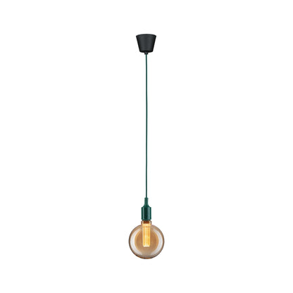 Paulmann Neordic Pendelleuchte Ketil  E27   max. 60W Grün,Schwarz dimmbar Silikon,Kunststoff