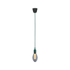 Paulmann Neordic Pendelleuchte Ketil  E27   max. 60W Grün,Schwarz dimmbar Silikon,Kunststoff