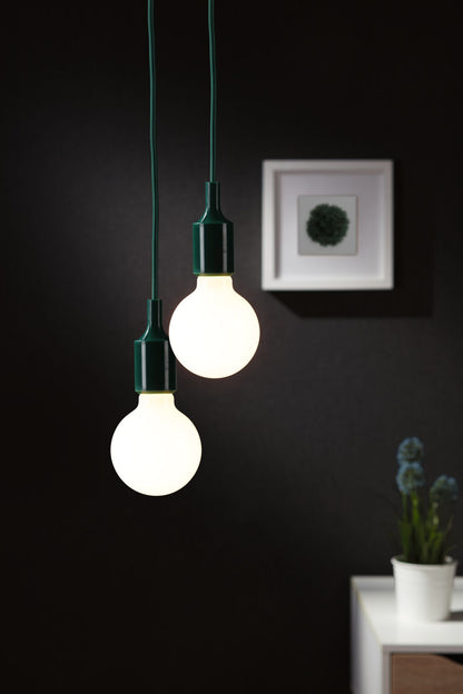 Paulmann Neordic Pendelleuchte Ketil  E27   max. 60W Grün,Schwarz dimmbar Silikon,Kunststoff