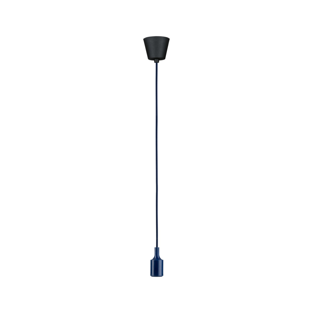 Paulmann Neordic Pendelleuchte Ketil  E27   max. 60W Nachtblau,Schwarz dimmbar Silikon,Kunststoff