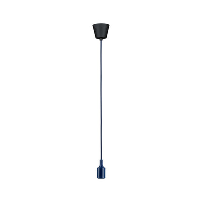 Paulmann Neordic Pendelleuchte Ketil  E27   max. 60W Nachtblau,Schwarz dimmbar Silikon,Kunststoff
