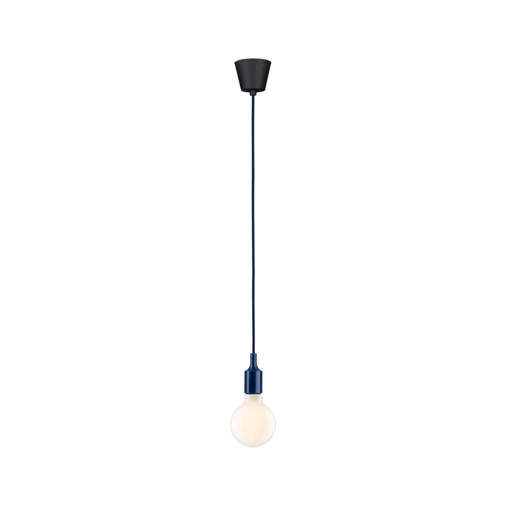 Paulmann Neordic Pendelleuchte Ketil  E27   max. 60W Nachtblau,Schwarz dimmbar Silikon,Kunststoff