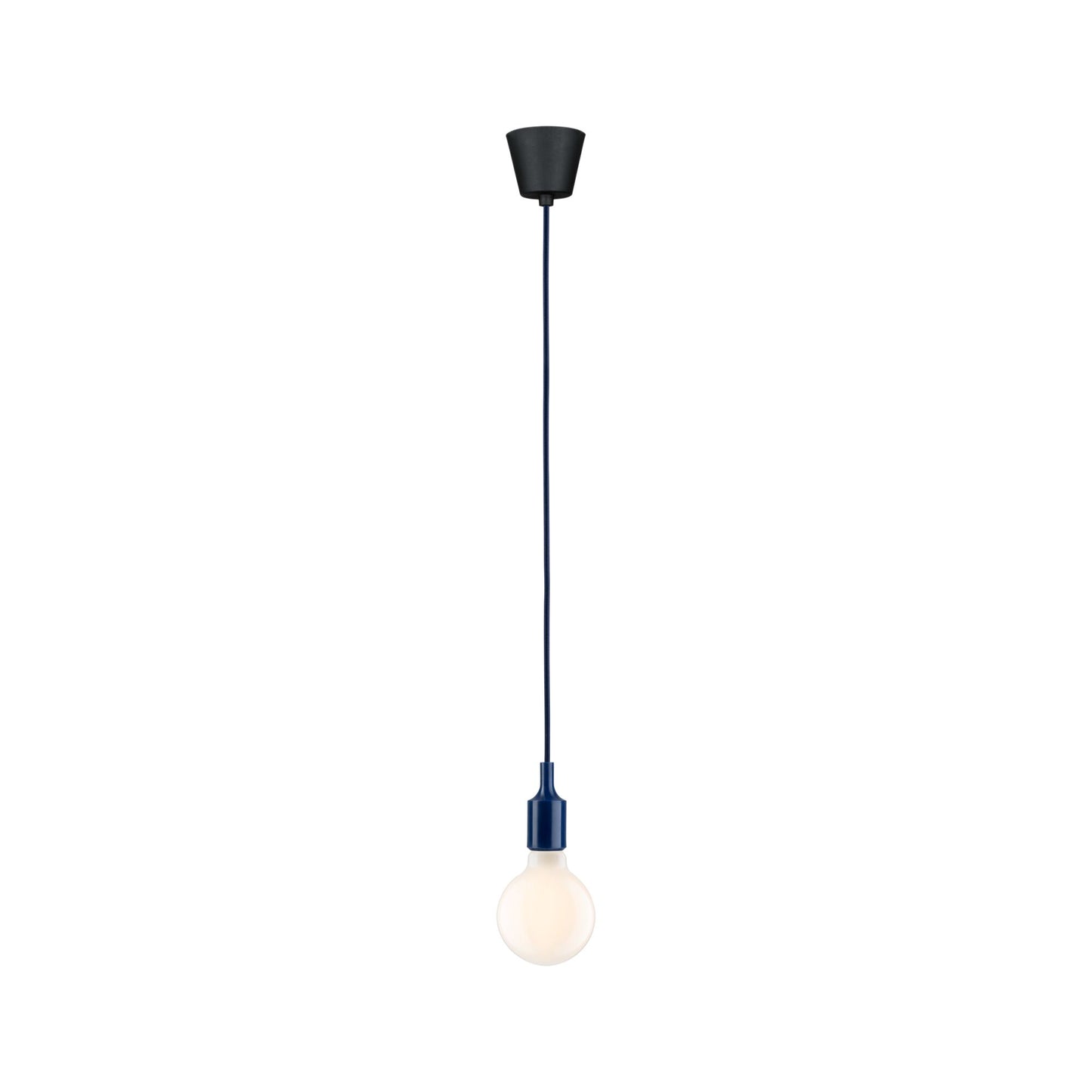 Paulmann Neordic Pendelleuchte Ketil  E27   max. 60W Nachtblau,Schwarz dimmbar Silikon,Kunststoff