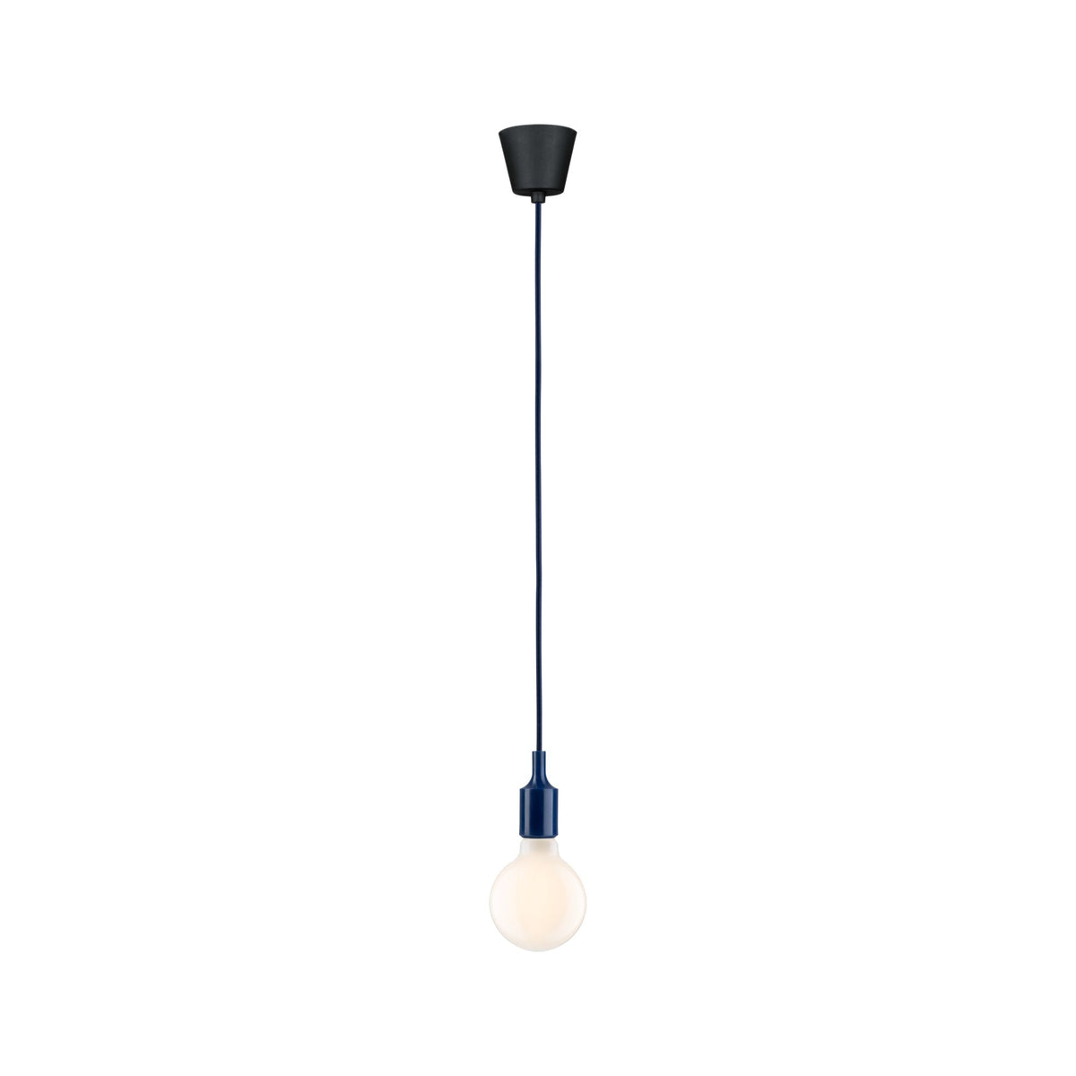 Paulmann Neordic Pendelleuchte Ketil  E27   max. 60W Nachtblau,Schwarz dimmbar Silikon,Kunststoff