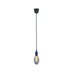 Paulmann Neordic Pendelleuchte Ketil  E27   max. 60W Nachtblau,Schwarz dimmbar Silikon,Kunststoff