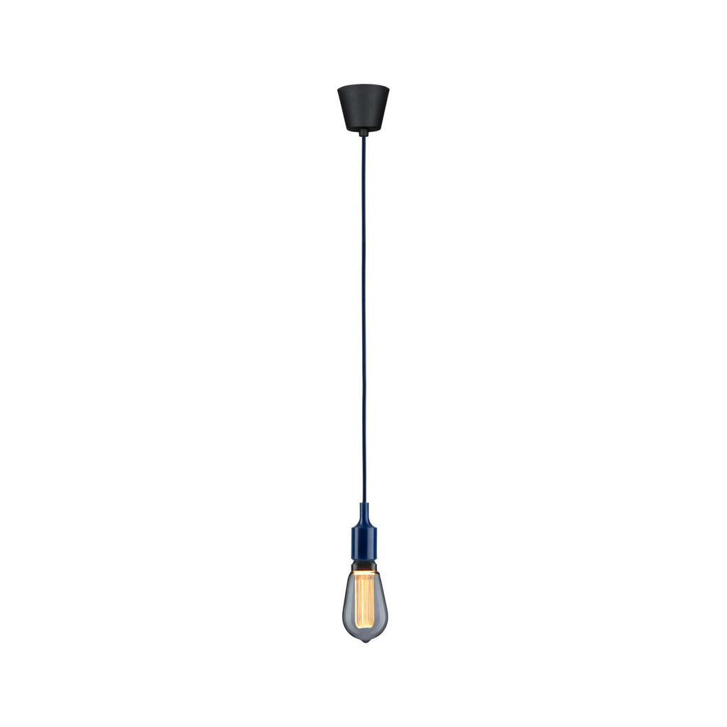 Paulmann Neordic Pendelleuchte Ketil  E27   max. 60W Nachtblau,Schwarz dimmbar Silikon,Kunststoff