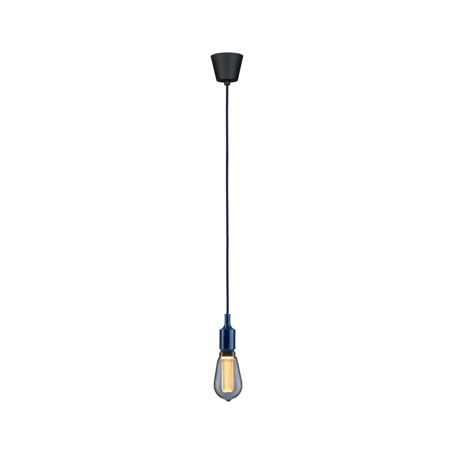 Paulmann Neordic Pendelleuchte Ketil  E27   max. 60W Nachtblau,Schwarz dimmbar Silikon,Kunststoff
