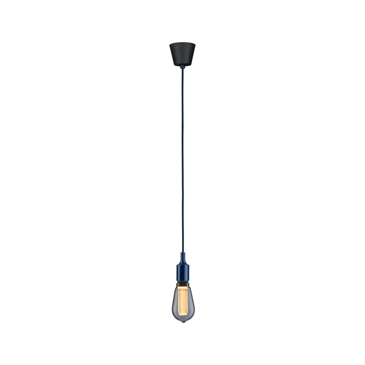 Paulmann Neordic Pendelleuchte Ketil  E27   max. 60W Nachtblau,Schwarz dimmbar Silikon,Kunststoff