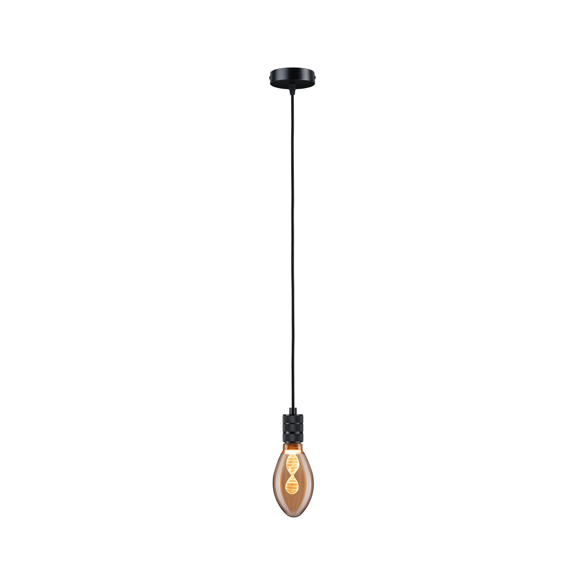 Paulmann Neordic Pendelleuchte Tilla  E27   max. 60W Schwarz dimmbar Metall